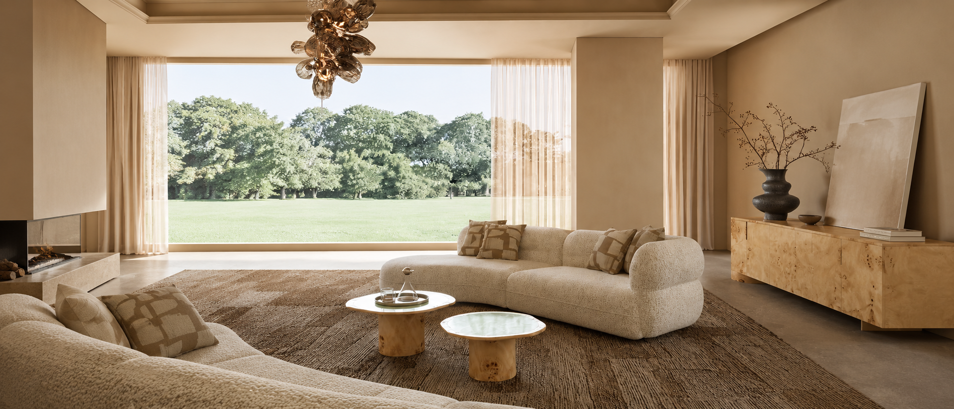 Soft cushions and blankets in a comfortable home interior