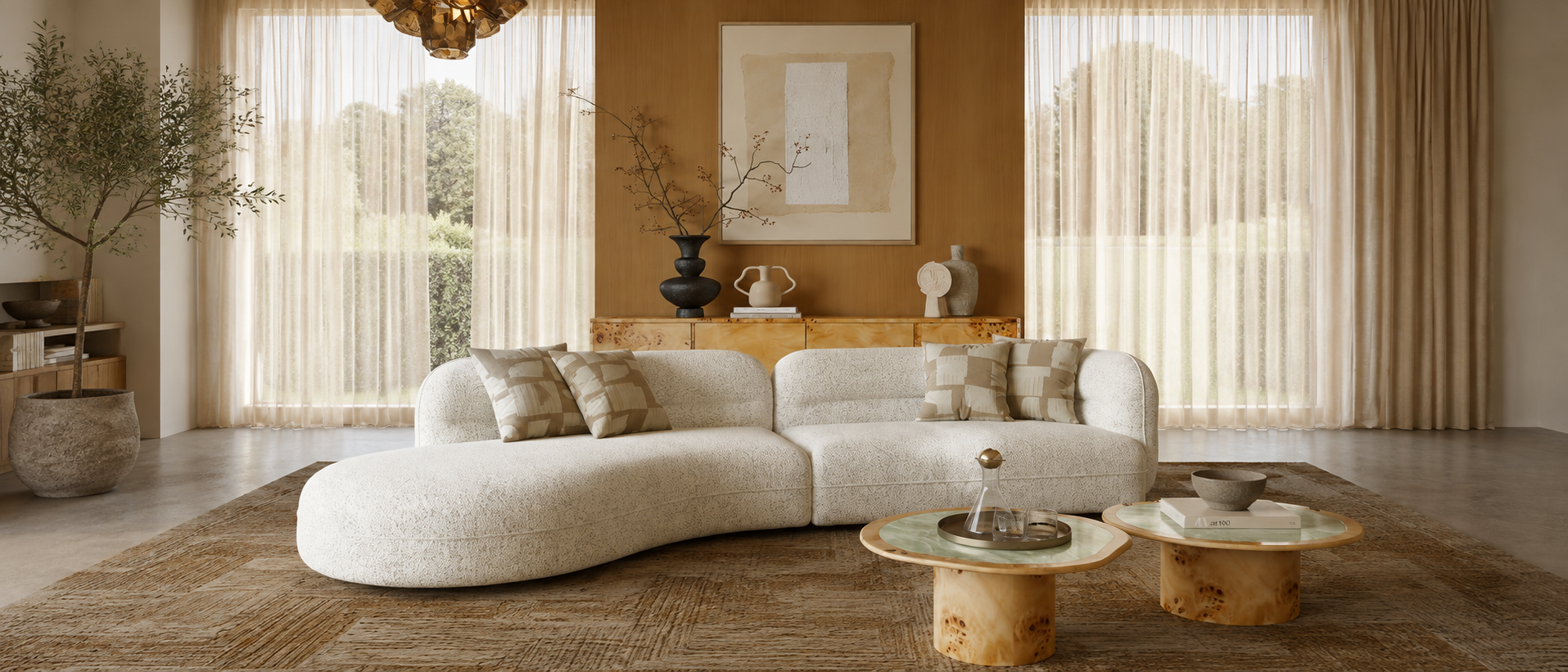 Soft blankets and decorative cushions for comfortable living spaces